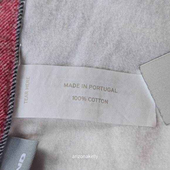 Lands' End 5 oz Flannel Duvet Cover Plaid KING - Picture 2 of 11